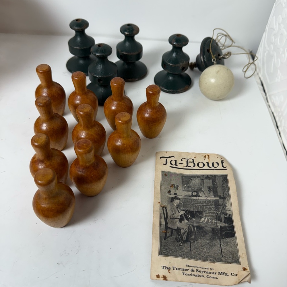 Vintage "Ta-Bowl" tabletop bowling game.